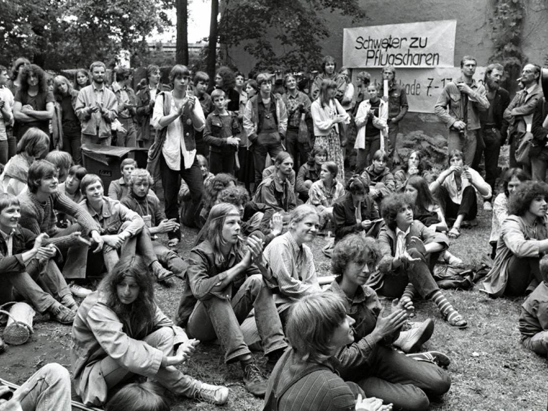 Mitglieder der Friedenswerkstatt der Berliner Erlöserkirche