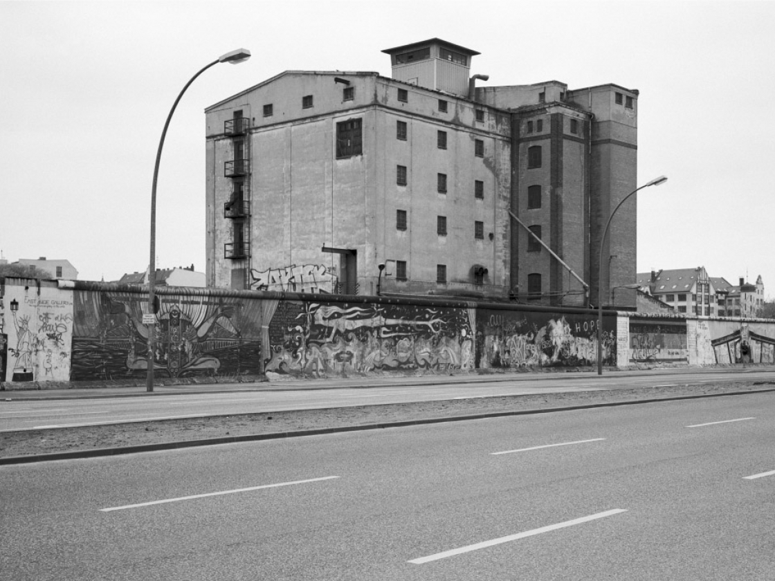 Historisches Foto der East Side Gallery