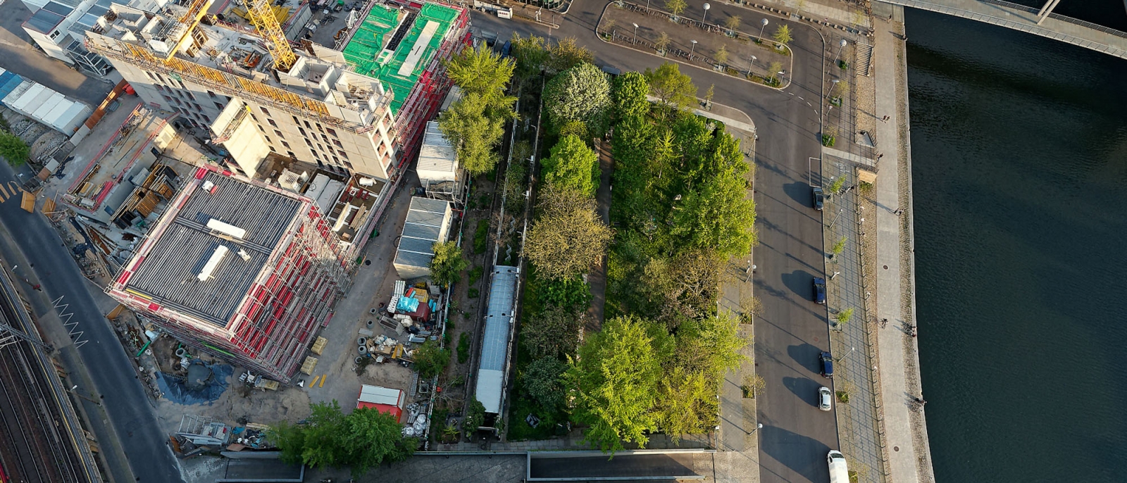 Das Parlament der Bäume aus der Luft