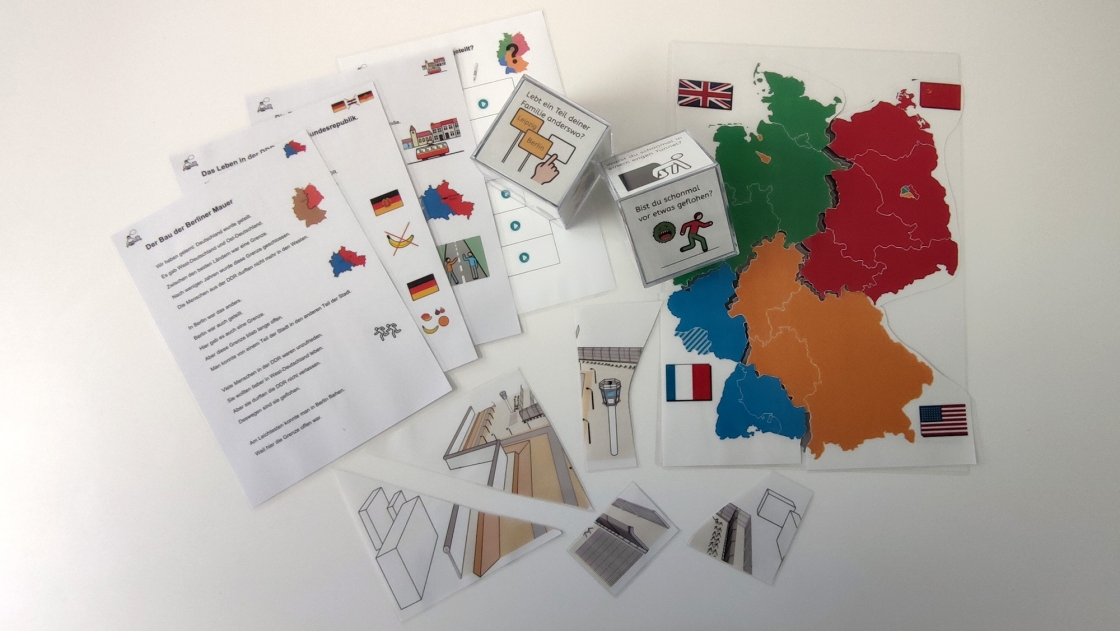 Material aus dem Koffer